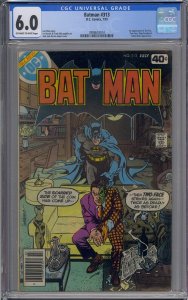 BATMAN #313 CGC 6.0 1ST TIM FOX