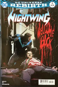NIGHTWING Comic Issue 11 —Cover B Variant — 2017 DC Universe VF+ Dick Grayson