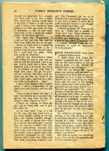 Famous Detective Stories Pulp April 1956- Saunders cover G