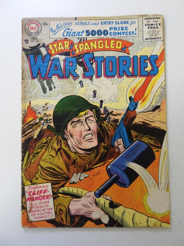 Star Spangled War Stories #50 (1956) GD condition moisture damage