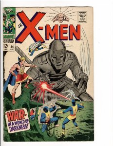 X-MEN #34 VG+ 4.5  ! MOLE MAN (VERMONT COLLECTION)