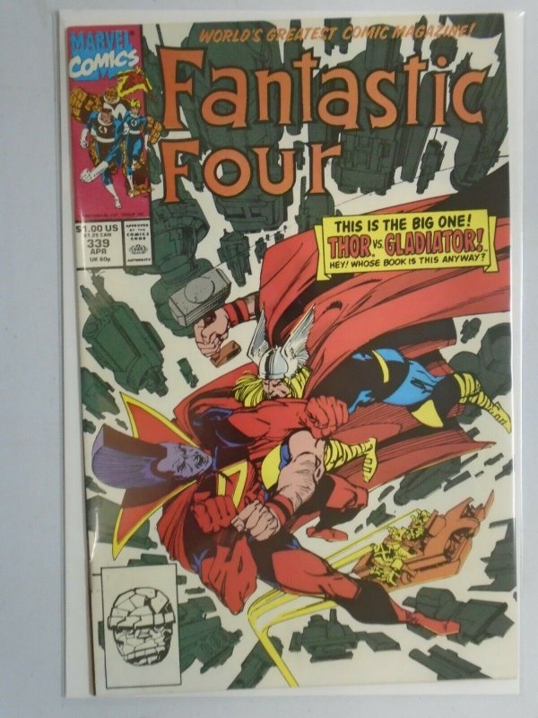 Fantastic Four #339 featuring Thor 8.0 VF (1990 1st Series)