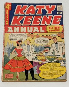 Katy Keene Annual #4 (1957-58) Poor 0.5 Incomplete 