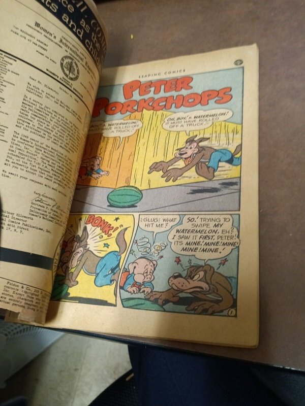 Leading Comics #41 Golden age 1951 DC funny animal cartoon scarce final issue