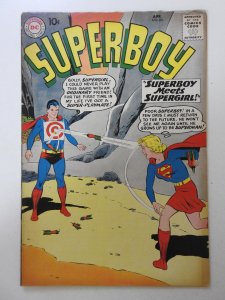 Superboy #80 (1960) FR/GD Condition! 1/2 book-length cumulative spine split