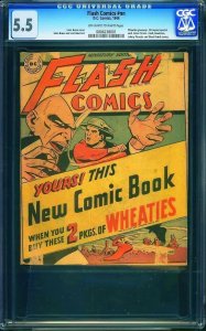 Flash Comics (1947) CGC 5.5 FN-