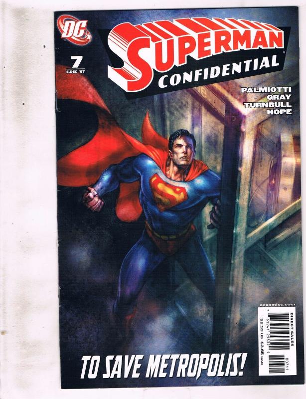 Lot of 7 Superman Confidential DC Comic Books #1 5 6 7 8 9 10 BH53