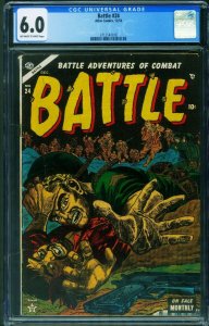 Battle #24 CGC 6.0 1953 War comic book- Atlas- Iwo Jima 3712147018 