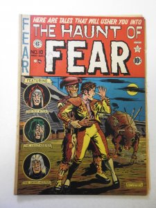 Haunt of Fear #10 (1951) VG Condition centerfold detached bottom staple, ink fc