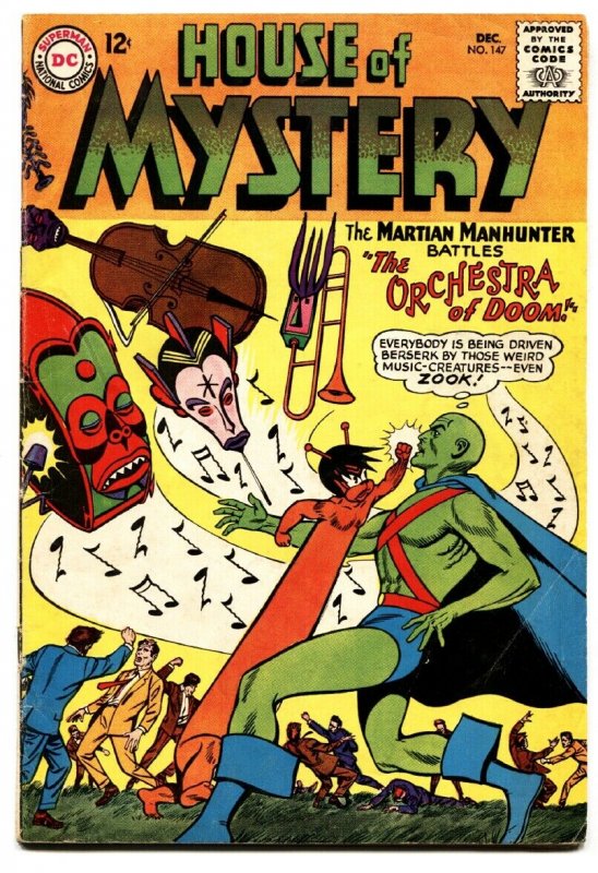 HOUSE OF MYSTERY #147 comic book -MANHUNTER FROM MARS-DC fn-