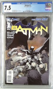 BATMAN 1 (2011) CGC 7.5 (SLAB GRADE)