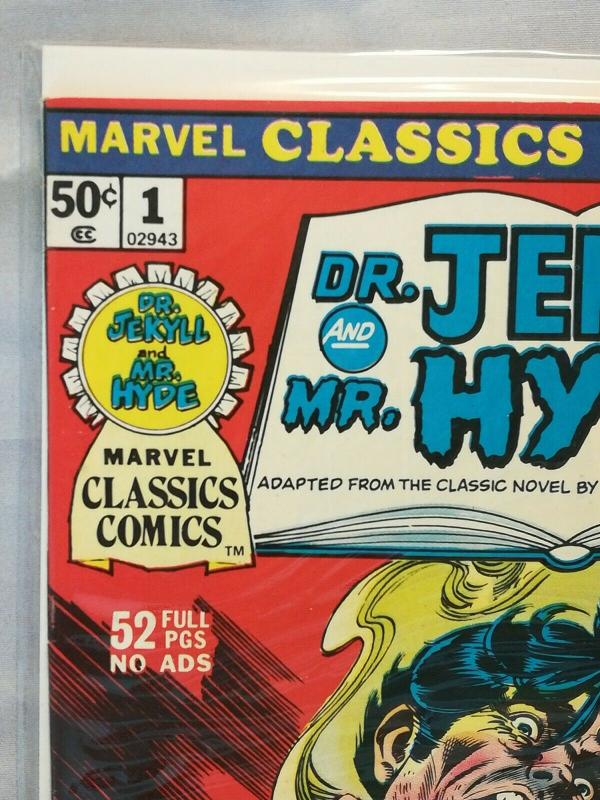 1976 Marvel Classics Comics, Dr. Jekyll And Mr. Hyde, #1 Fine, January