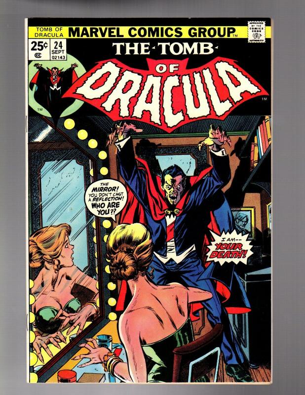 TOMB OF DRACULA 24 F-VF  Sept 1974 Blade app