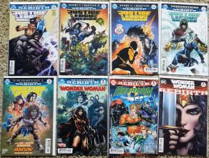 24 BOOK LOT OF DC REBIRTH STORY LINE COMICS! LOTS OF NUMBER 1 ISSUES LIKE NEW
