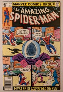 AMAZING SPIDER-MAN #199 VF 8.0 Newsstand Copy Mysterio Appearance