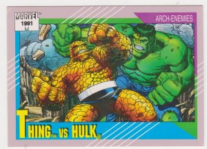 1991 Marvel Universe #103 Thing vs Hulk