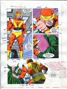 Justice Machine #24 Page #10 1988 Original Color Guide