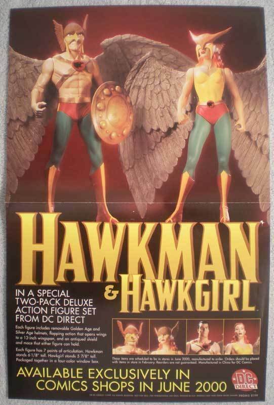 HAWKMAN HAWKGIRL Promo poster, 11x17, 1999, Unused, more Promos in store