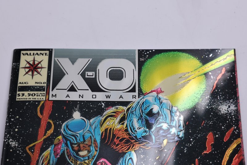 X-O Manowar #0 (1993) - Ivory Logo