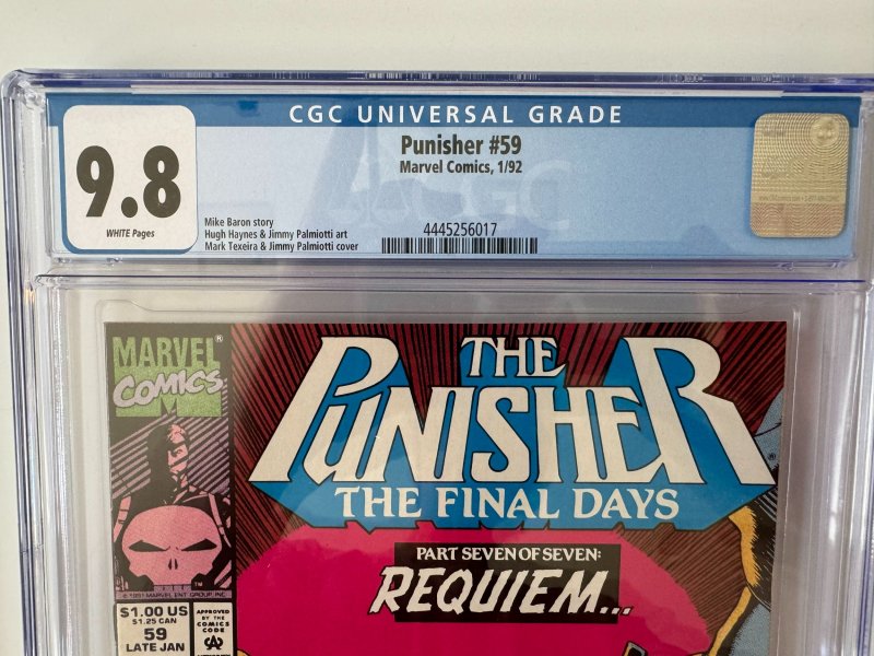 PUNISHER 59 CGC 9.8  MARVEL COMICS (1991)