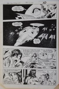 GENE COLAN / BOB McLEOD original art, JEMM SON of SATURN #9 pg 10, 10x16, 1985