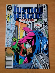 Justice League America #39 Newsstand Variant ~ NEAR MINT NM ~ 1990 DC Comics