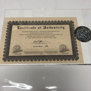 Harley Quinn And The Suicide Squad (2016) # 1 (VF) Signed Scott Williams