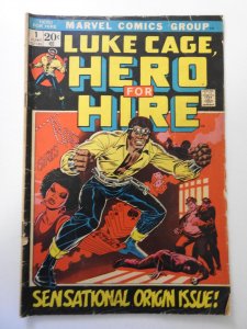 Hero For Hire #1 GD+ Condition moisture stain