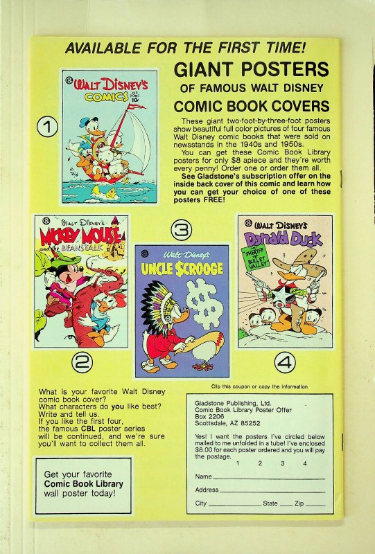 Walt Disney's Comics and Stories #511 (Oct 1986, Gladstone) - Near Mint