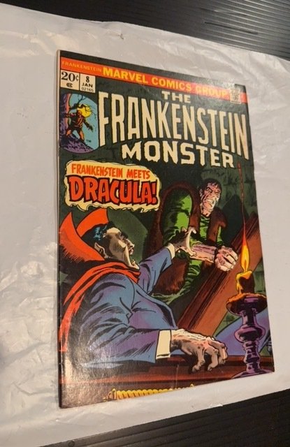 The Frankenstein Monster #8 (1974) Frank meet Dracula❤️❤️