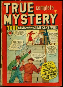 True Complete Mystery #5 1949- Marvel Golden Age Crime- 1st issue G/VG