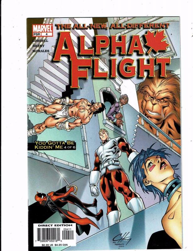 Lot of 4 Alpha Flight Marvel Comic Books #1 2 4 9 MS11