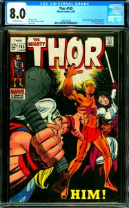 Thor #165 CGC Graded 8.0 1st Full Him (Warlock), Watcher App.