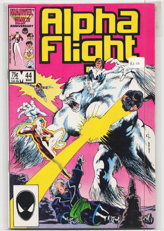 Alpha Flight #44 (1987) Alpha Flight