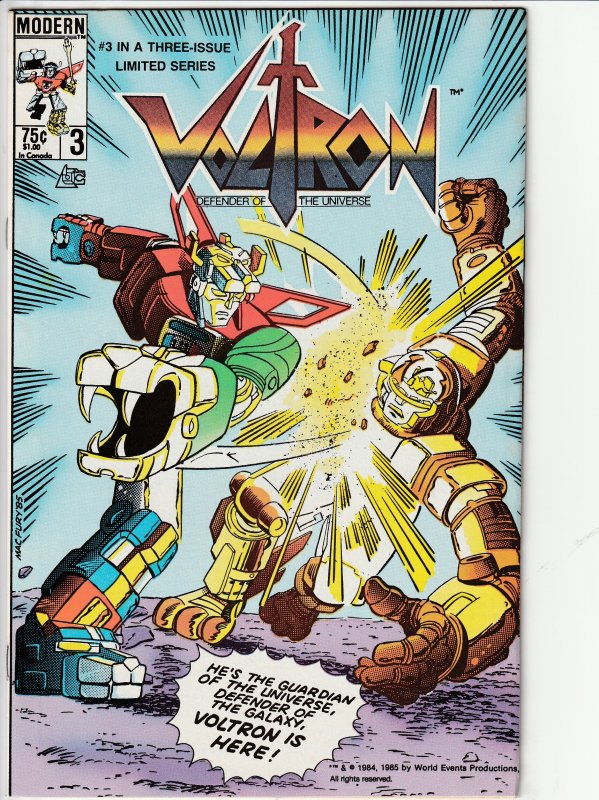 Voltron #3 Direct Edition (1985)