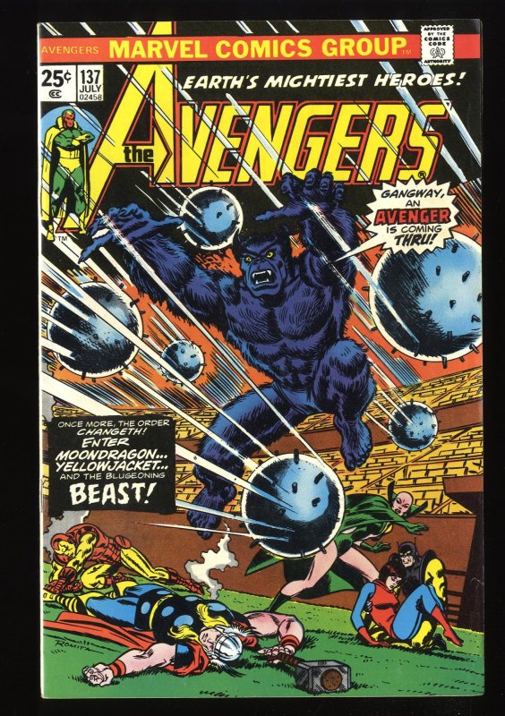 Avengers #137 FN 6.0 Marvel Comics Thor Captain America