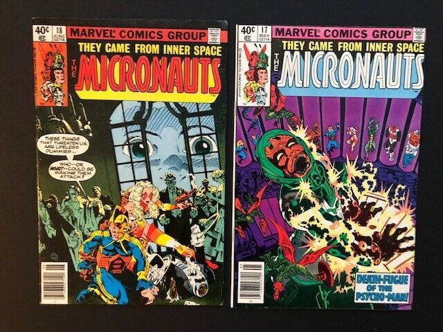 Lot of 12-Marvel THE MICRONAUTS 1979/80 #11-13,15,17-24  VG/F (A178)