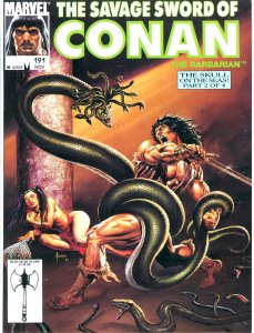 Savage Sword of Conan #191 Marvel Comics 1991 VF Jusko