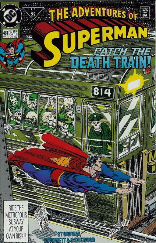 Adventures of Superman #481 VF; DC | save on shipping - details inside