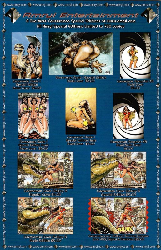 Cavewoman: Oasis #1 Devon Massey Special Edition Nude (2013) New