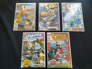 CABLE 5PC (VF) ISSUES #49-50, AND HE SHALL KNOW DEATH'S TOUCH 1992-98
