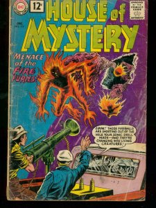 HOUSE OF MYSTERY #117 1961 DC COMICS FIRE FIGHTER ISSUE G-