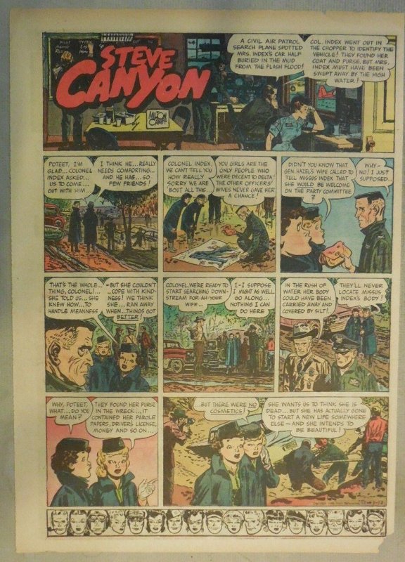 (52) Steve Canyon Sundays by Milton Caniff  from 1958 Complete Year ! Tabloid