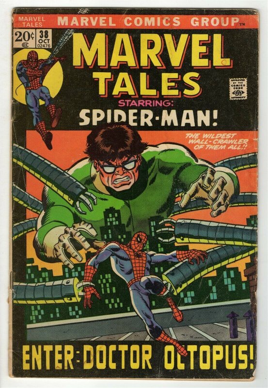 Marvel Tales #38 ORIGINAL Vintage 1972 Marvel Comics Spider-Man Dr Octopus