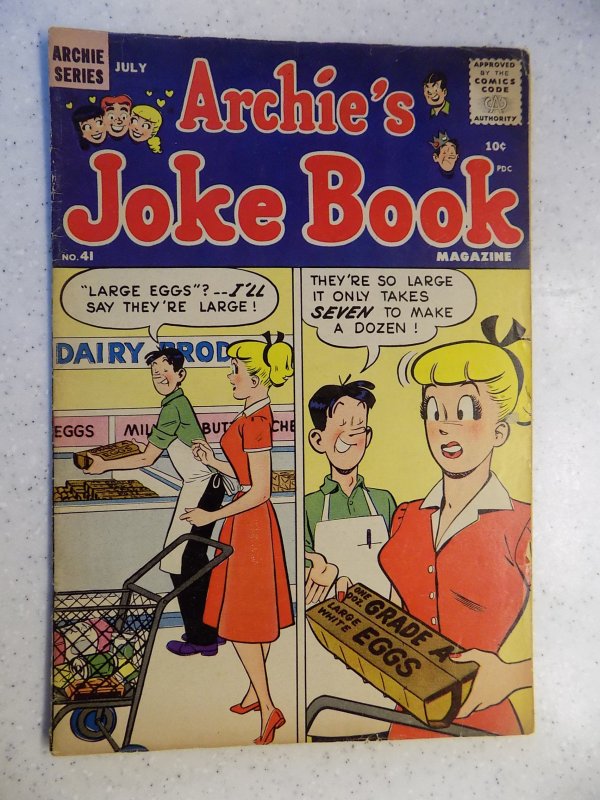 ARCHIE'S JOKE BOOK # 41 ARCHIE JUGHEAD VERONICA BETTY RIVERDALE CARTOON