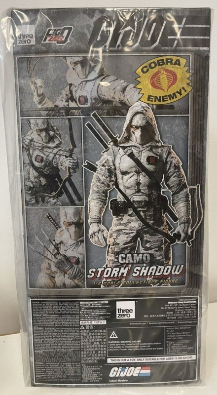 Threezero G.I. Joe – Figurine 1/6 Storm Shadow – Édition 2021 – Neuve Sous Blister