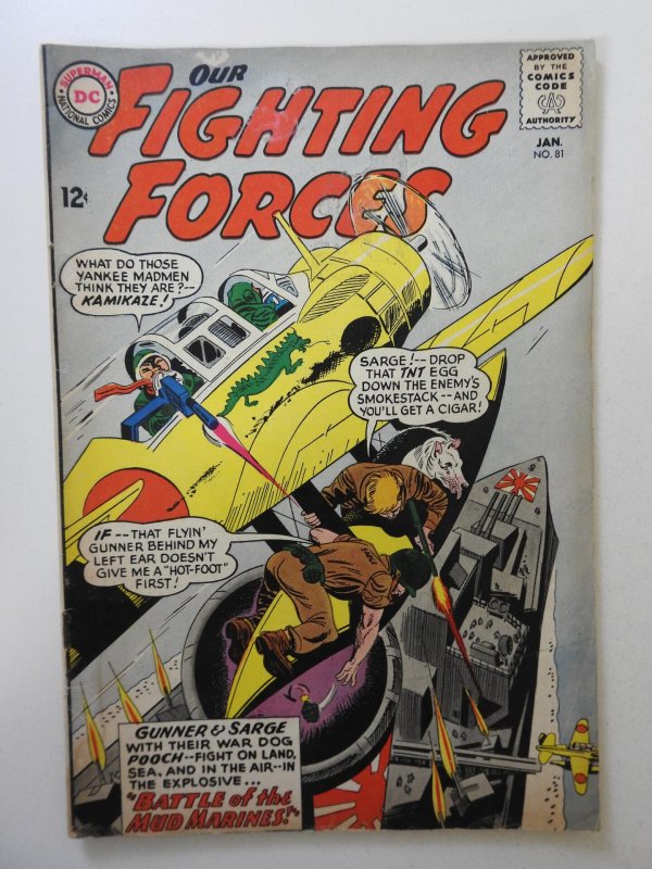 Our Fighting Forces #81 (1964) VG Condition moisture stain