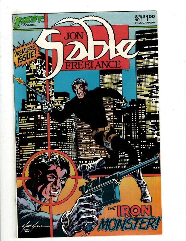 12 Jon Sable Freelance First Comics # 1 2 3 4 5 6 7 8 9 10 11 12 Spy Thrill HG4