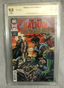 Batman vs. Ra's Al Ghul #1 CBCS 9.8 Neal Adams Signed 