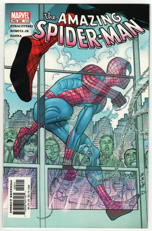 Amazing Spider-Man #45 [486] J Michael Straczynski (Marvel, 2002) VF